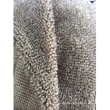 100% Polyester Melange yarn dye Sherpa Fleece